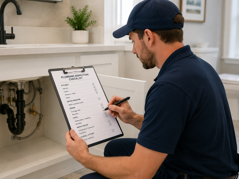plumbing inspection checklist