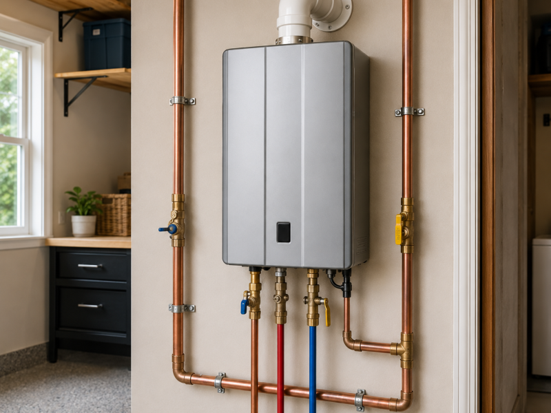 professional water heater installation